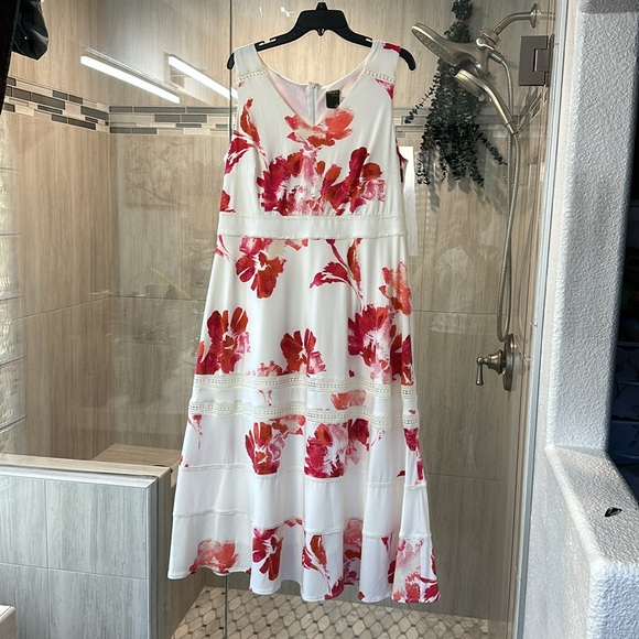 TAYLOR
Plus Size Lace-Inset Midi Dress - Picture 4 of 11